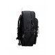 ZAINO 2 CERNIERE REEBOK BEVERLY NERO30X40X12CM 2 TASCHE LATERALI PORTABOTTIGLIA PER SCUOLA VIAGGI E TEMPO LIBERO