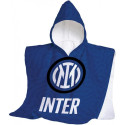 PONCHO IN SPUGNA FC INTERNAZIONALE TG.UN ACCAPPATOIO A MANTELLO CON CAPPUCCIO PER BAMBINI 100%COTONE OFFICIAL PRODUCT