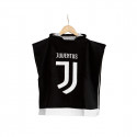 PONCHO IN SPUGNA FC JUVENTUS TG.UN ACCAPPATOIO A MANTELLO CON CAPPUCCIO PER BAMBINI 100%COTONE OFFICIAL PRODUCT HERMET