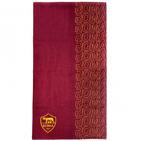 TELO MARE AS ROMA 1927 70X140CM SPUGNA 100% COTONE IDEALE PER PISCINA PALESTRA E SPIAGGIA OFFICIAL PRODUCT HERMET ITALY