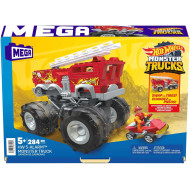 MEGA HOT WHEELS 5 ALARM MONSTER TRUCK SET DI COSTRUZIONI CON 284 PEZZI E 2 MICRO PILOTI MATTEL OFFICIAL PRODUCT