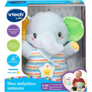 NINO ELEFANTINO LUMINOSO APPRENDIMENTO SUONI DELLA NATURA NINNE NANNE E+DI 45CANZONI PELUCHE PARLA E CANTA BABY 0-36MESI