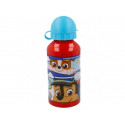 BORRACCIA ALLUMINIO 400ML PAW PATROL HERO UNLEASHED NICKELODEON ORIGINAL ROSSA CON STAMPA TAPPO AZZURRO