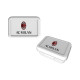 PORTAMERENDA CONTENITORE DA PASTO AC MILAN 17X12X6CM BIANCO MELANINA OFFICIAL PRODUCT ROYAL INDUSTRY MADE IN ITALY