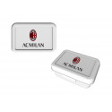 PORTAMERENDA CONTENITORE DA PASTO AC MILAN 17X12X6CM BIANCO MELANINA OFFICIAL PRODUCT ROYAL INDUSTRY MADE IN ITALY