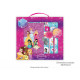 SET DISNEY JUNIOR PRINCESS LIBRODIARIO SEGRETO GLITTER CON LUCCHETTO+PENNA POMPOM+PENNA MAGICA+TIMBRO+INCHIOSTRO+STICKER