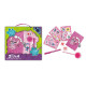 SET DISNEY JUNIOR STITCH LIBRODIARIO SEGRETO GLITTER CON LUCCHETTO+PENNA POMPOM+PENNA MAGICA+TIMBRO+INCHIOSTRO+STICKER