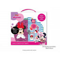 SET DISNEY JUNIOR MINNIE LIBRODIARIO SEGRETO GLITTER CON LUCCHETTO+PENNA POMPOM+PENNA MAGICA+TIMBRO+INCHIOSTRO+STICKER