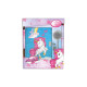 SET MAGICAL JUNIOR LIBRODIARIO SEGRETO CON PAILLETTES REVERSIBILI + PENNA POMPOM UNICORN DIARIO CON LUCCHETTO