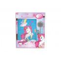 SET MAGICAL JUNIOR LIBRODIARIO SEGRETO CON PAILLETTES REVERSIBILI + PENNA POMPOM UNICORN DIARIO CON LUCCHETTO