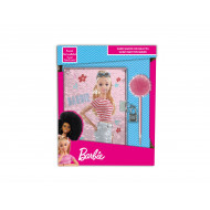 SET MATTEL JUNIOR LIBRODIARIO SEGRETO CON PAILLETTES REVERSIBILI + PENNA POMPOM BARBIE MATTEL DIARIO CON LUCCHETTO