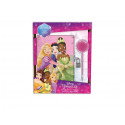 SET DISNEY JUNIOR LIBRODIARIO SEGRETO CON PAILLETTES REVERSIBILI + PENNA POMPOM PRINCIPESSE DISNEY DIARIO CON LUCCHETTO