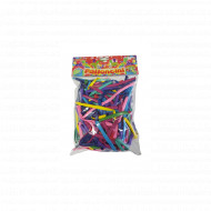 BALLOONS MANIA BUSTA 100 PALLONCINI MODELLABILI COLORI ASSORTITI GIOCHI PER BAMBINI +8 ANNI DECORLAND MADE IN ITALY