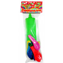 BALLOONS MANIA SET POMPA E PALLONCINI 6 PALLONCINI COLORI ASSORTITI E POMPETTA 25CM INCLUSA DECORLAND MADE IN ITALY