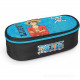 ASTUCCIO OVALE SCUOLA ONE PIECE ORGANIZZATO CON PATTINA PORTAPENNE 1 ZIP 23X10X7CM VUOTO DISTRIBUITO PANINI SCUOLA ITALY