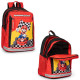 ZAINO SCUOLA ORGANIZZATO MARIOKART NINTENDO OFFICIAL 3 ZIP 43X32X23CM ROSSO E NERO OFFICIAL PRODUCT PANINI SCUOLA ITALY