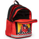 ZAINO SCUOLA ORGANIZZATO MARIOKART NINTENDO OFFICIAL 3 ZIP 43X32X23CM ROSSO E NERO OFFICIAL PRODUCT PANINI SCUOLA ITALY