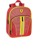 MINI ZAINO SCUDERIA FERRARI ROSSO BORDI NERO E GIALLO CON LOGO ZAINETTO 30X23X10CM 1ZIP+TASCHE C/ZIP PANINI SCUOLA ITALY