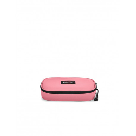 ASTUCCIO SCUOLA OVALE EASTPAK CON ZIP E TASCA INTERNA CON ZIP E PATTINA PORTAPENNE OVAL SINGLE SUMMER PINK