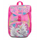 ZAINO SCUOLA PRIMINO SJ GANG UNICORN LED GIRL 27X36X19CM 21LITRI MONOSCOMPARTO 2 TASCHE MULTICOLOR SEVEN JUNIOR ITALY