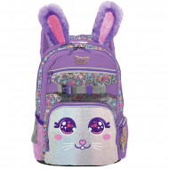 ZAINO SCUOLA OVETTO BUNNY SHOUT CON MOVIMENTO ORECCHIE ZAINETTO ORGANIZZATO 32X21X42CM 3ZIP MULTICOLOR MARICART ITALY
