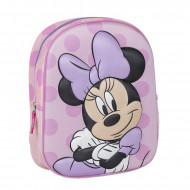 PROMOZIONE SCUOLA ZAINETTO ASILO MINNIE DISNEY ORIGINAL 10X25X31CM BLU E ROSSO STAMPA A RILIEVO TOPOLINA CERDÀ ESPANA