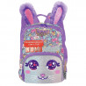 ZAINO ASILO KIDS BUNNY CON ORECCHIE + ADESIVI PER PERSONALIZZARLO CON IL TUO NOME ZAINETTO 1ZIP 31X22X10CM+TASCA TERMICA
