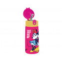 BORRACCIA TERMICA MINNIE MOUSE KID TAPPO AUTOMATICO C/CANNUCCIA 460ML ACCIAIO INOX304 FREDDO24H.CALDO12H BPA FREE SEVEN