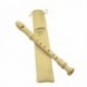 FLAUTO YAMAHA SOPRANO/DESCANT RECORDER GERMAN YRS-23.COLORE BEIGE CON CUSTODIA IN STOFFA