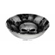CIOTOLA TESCHI 32CM HAPPY HALLOWEEN TONDO RIGIDO IN PLASTICA RESISTENTE PER PORTATE SALE FESTE E PARTY A TEMA HORROR