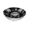 CIOTOLA TESCHI 32CM HAPPY HALLOWEEN TONDO RIGIDO IN PLASTICA RESISTENTE PER PORTATE SALE FESTE E PARTY A TEMA HORROR