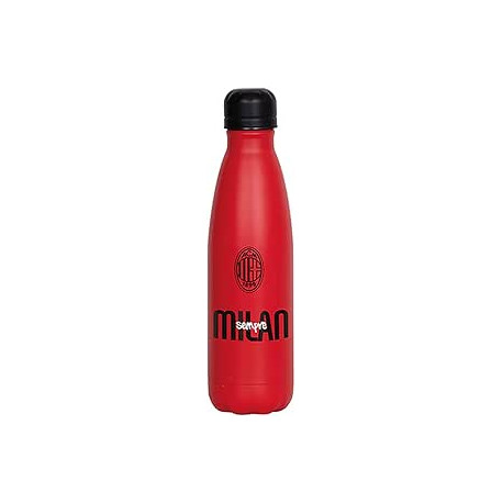 BORRACCIA TERMICA AC MILAN 1899 500ML ACCIAIO INOX 304 STAINLESS STELL FREDDO24H.CALDO12H BPA FREE SEVEN ITALY