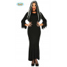 COSTUME DARK NERO VESTITO NERO TG.S PER TRAVESTIMENTI DI HALLOWEEN CARNEVALE A TEMA HORROR FAMIGLIA ADDAMS MORTICIA