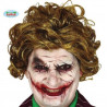 PARRUCCA CLOWN SORRIDENTE PER TRAVESTIMENTI DI HALLOWEEN/CARNEVALE A TEMA FILM JOCKER PAGLIACCIO ASSASSINO HORROR