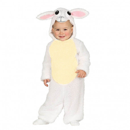 COSTUME DA PECORELLA BABY 18/24 MESI MONOTUTA CON CAPPUCCIO PER TRAVESTIMENTI DI CARNEVALE O TEMA NATALIZIO NO ACCESSORI