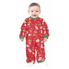 PIGIAMA BABBO NATALE BABY 18/24 MESI VESTITO BABBO NATALE COMPLETO MONO TUTA APERTURA A STRAPPO NO ACCESSORI