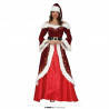 COSTUME BABBO NATALE DONNA TG.XL 50/52 VESTITO DELUX SANTA CLAUS BABBA NATALE CAPPELLO VESTITO E CINTURA NO ACCESSORI