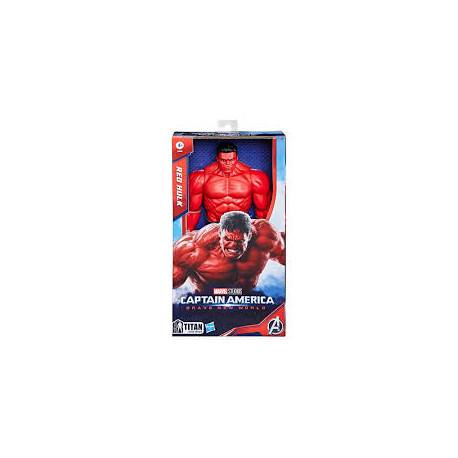 HASBRO MARVEL STUDIOS TITAN HERO SERIES CAPTAIN AMERICA BRAVE NEW WORLD ACTION FIGURE DELUXE DI RED HULK