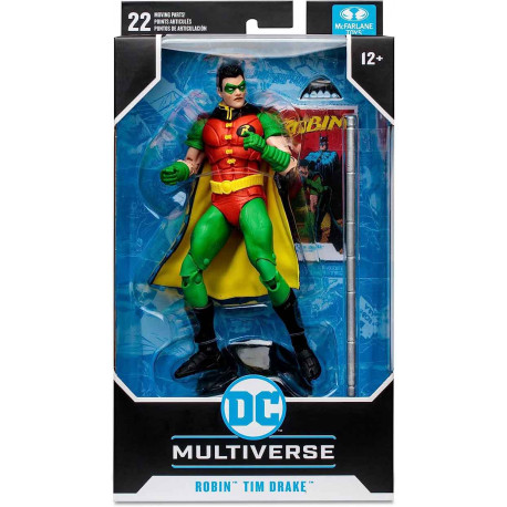 FIGURA ROBIN MCFARLANE TOYS DC MULTIVERSE ROBIN TIM DRAKE ROBIN REBORN 7 POLLICI ACTION FIGURE DC COMICS WB BATMAN