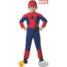COSTUME SPIDERMAN 1/2 ANNI VESTITO CARNEVALE TUTA IMBOTTITA E MASCHERA ORIGINAL SUPEREROE MARVEL UOMO RAGNO NO ACCESSORI