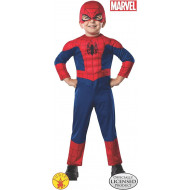 COSTUME SPIDER MAN 4/5ANNI VESTITO CARNEVALE TUTA IMBOTTITA E MASCHERA ORIGINAL SUPEREROE MARVEL UOMO RAGNO NO ACCESSORI