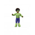 COSTUME HULK DELUXE 3/4 ANNI VESTITO CARNEVALE TUTA IMBOTTITA CON COPRISCARPE E MEZZAMASCHERA SPIDEY MARVEL NO ACCESSORI