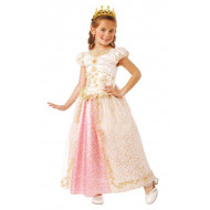 COSTUME PRINCIPESSA DELLE FATE BAMBINA 3/4ANNI VESTITO DI CARNEVALE COMPLETO ABITO E DIADEMA LUSSO PRINCESS NO ACCESSORI