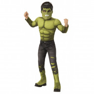 COSTUME HULK PREMIUM 5/7 ANNI VESTITO CARNEVALE AVENGERS TUTA MUSCOLOSA IMBOTTITA CON MASCHERA MARVEL NO ACCESSORI