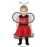 COSTUME CARNEVALE COCCINELLA BABY 12/18 MESI VESTITO COMPLETO DI ALI E CERCHIETTO FIABE ANIMALI DEL BOSCO NO ACCESSORI