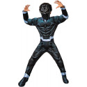 COSTUME BLACK PANTHER AVENGERS 5/6 ANNI VESTITO CARNEVALE COMPLETO TUTA COPRISCARPE E MASCHERA SUPEREROE NO ACCESSORI