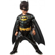 COSTUME BATMAN DC COMICS ORIGINAL 18/24MESI VESTITO CARNEVALE COMPLETO TUTA MANTELLO E MASCHERA SUPEREROE NO ACCESSORI