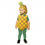 COSTUME ANANAS BABY 12/24MESI VESTITO CARNEVALE TUTA CALZE E COPRICAPO PER TRAVESTIMENTI A TEMA FRUTTA NO ACCESSORI
