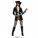 COSTUME CARNEVALE PIRATA VESTITO TG L 46/48 CAPPELLO CINTURA GIACCA CON CAMICIA PETTORINA PANTALONI PIRATESSA NO ACCESSORI