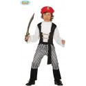 COSTUME CARNEVALE PIRATA BUCANIERE BIMBO 3/4ANNI VESTITO COMPLETO BANDANA CAMICIA C/GILET/CINTURA PANTALONE NO ACCESSORI